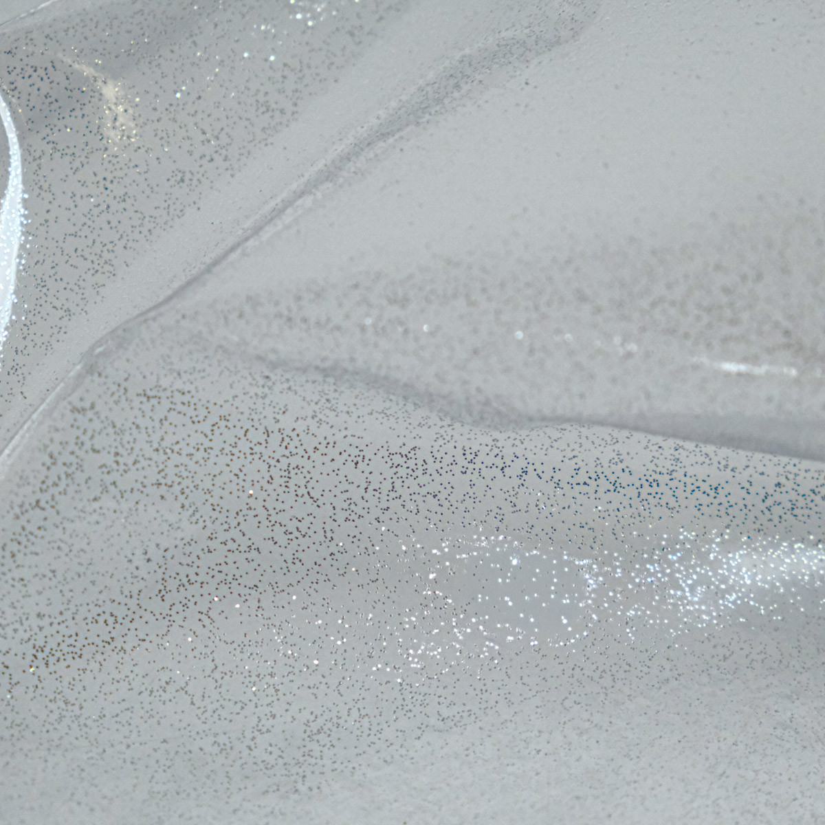 Silver glitter crystal